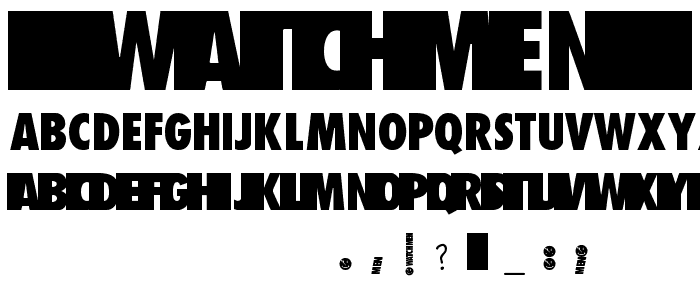 --wATCHMEn-- font