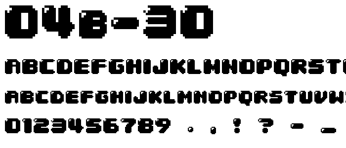 04b 30 font