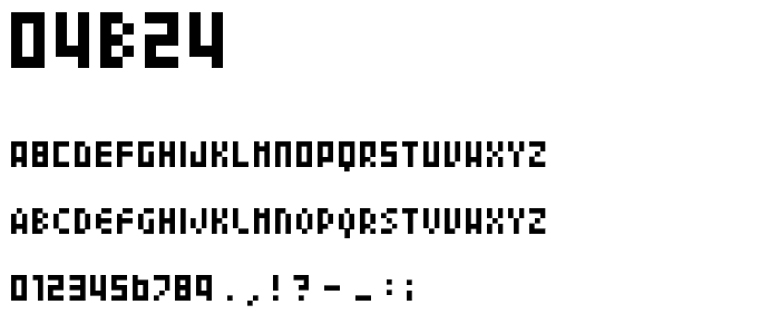 04b24 font