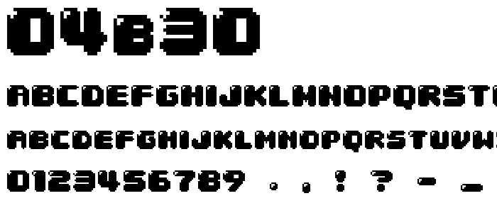 04b30 font