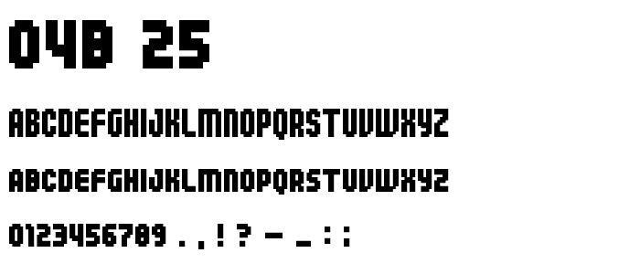 04b_25 font