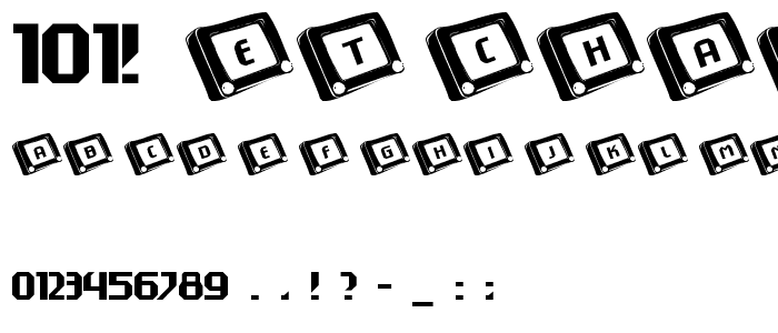 101! EtchASketch font