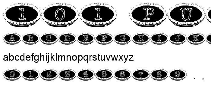 101! Punkin Pie font