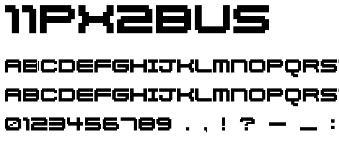 11px2bus font