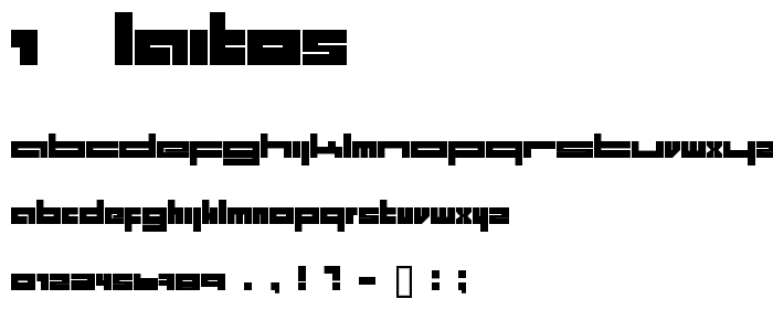 1. laitos font