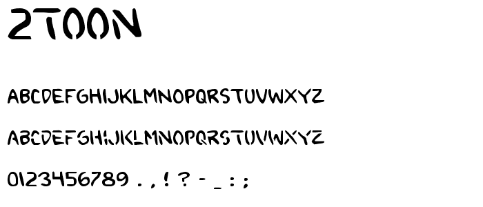 2Toon font