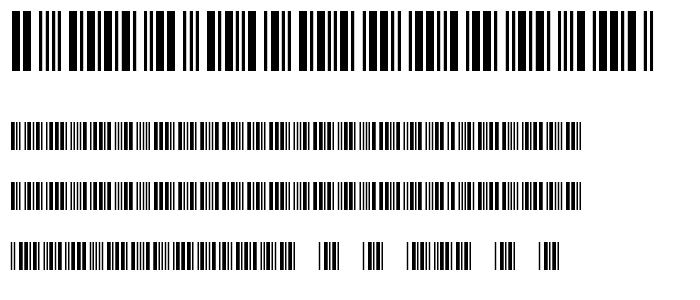 3 of 9 Barcode font