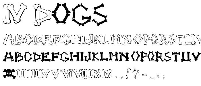 4 DOGS font