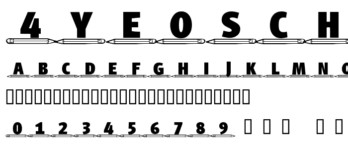 4YEOschool font