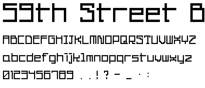 59th street bridge song font