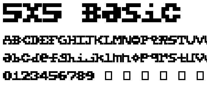 5X5 Basic font