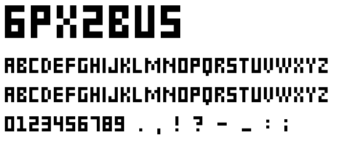 6px2bus font