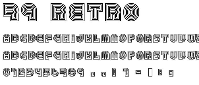 79 retro font