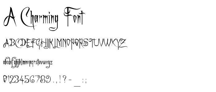 A Charming Font font