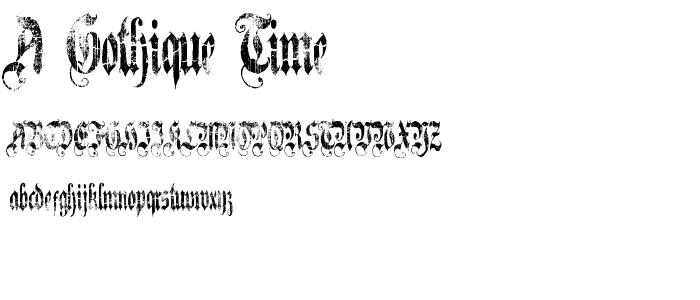 A Gothique Time  font