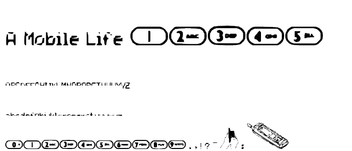 A Mobile Life font