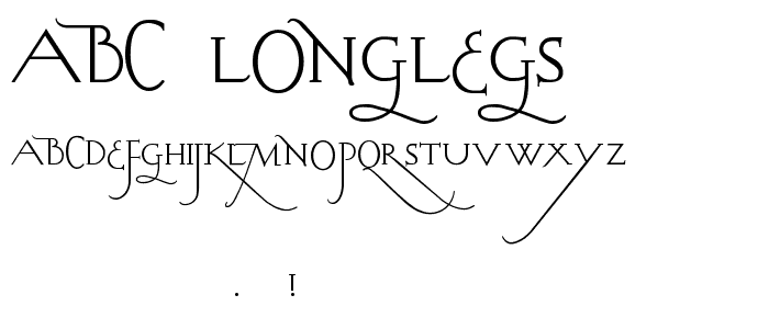 ABC-LongLegs font