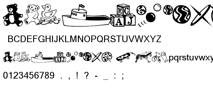 AEZ classical toys font