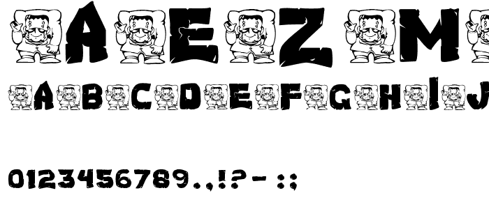 AEZ monster font