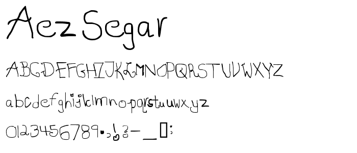 AEZ segar font