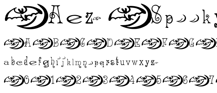 AEZ spooky font