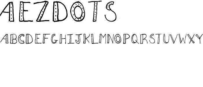 AEZdots font