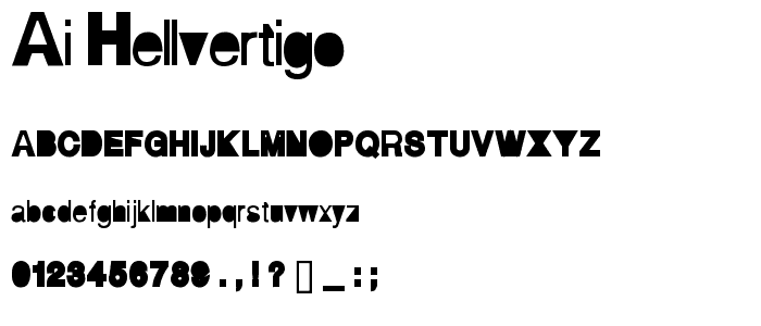 AI hellvertigo font