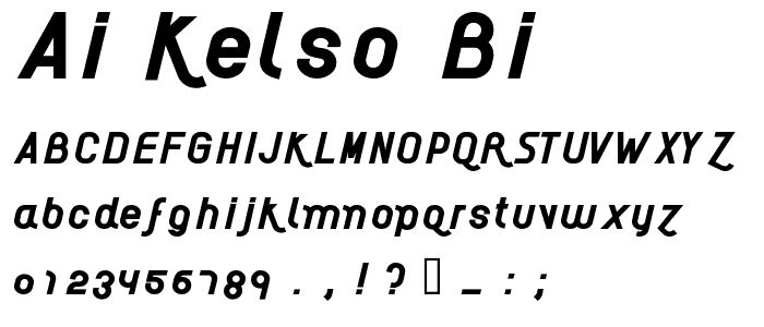 AI kelso BI font