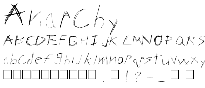 ANaRcHy font