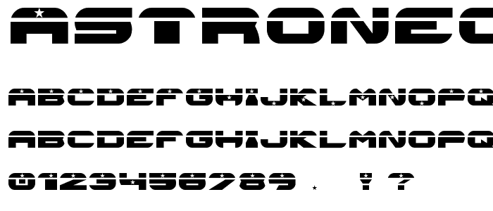 ASTRONEO font