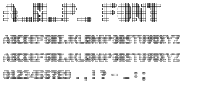 A_M_P_ font