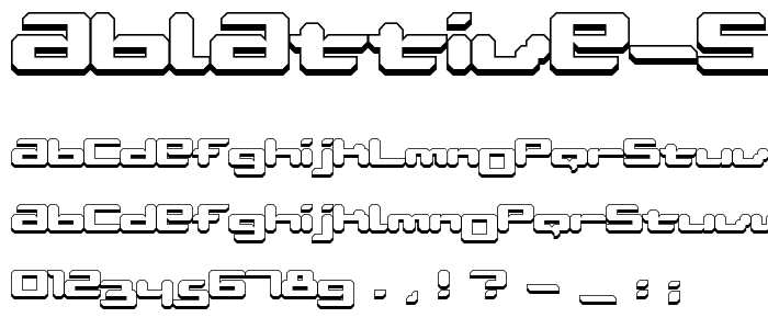 Ablattive Shadow font