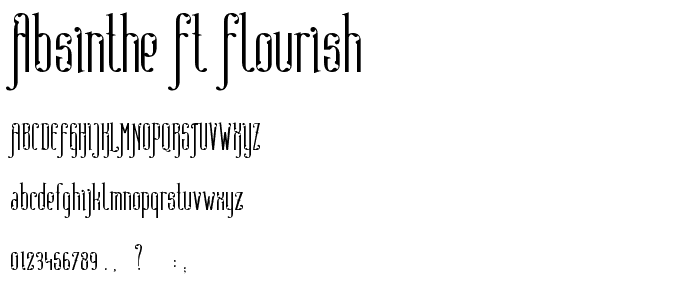 Absinthe FT Flourish font