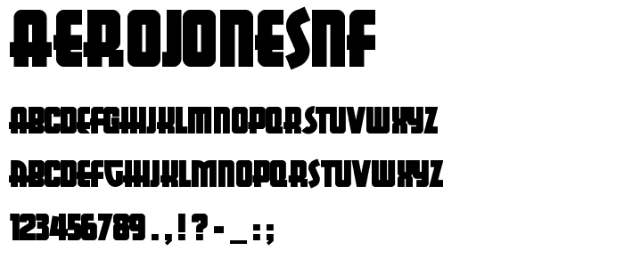 AerojonesNF font