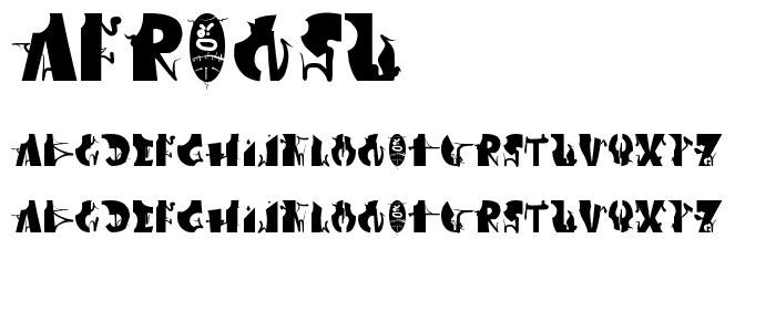 Afronsu font