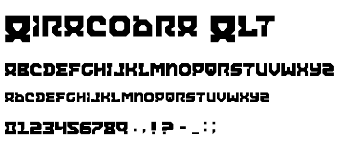 Airacobra Alt font