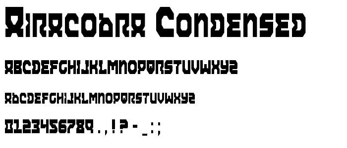 Airacobra Condensed font