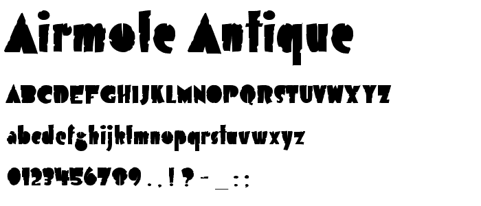 Airmole Antique font