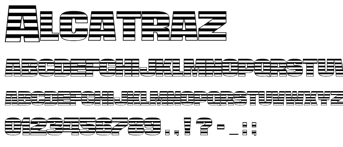 Alcatraz font