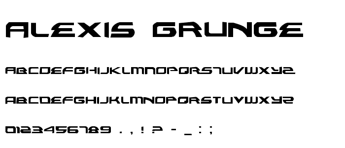 Alexis Grunge font