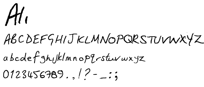 Ali font