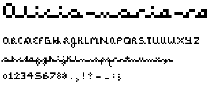 Alicia Marie Regular font