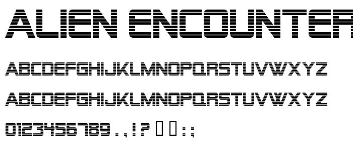 Alien Encounters font