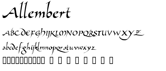 Allembert™ font