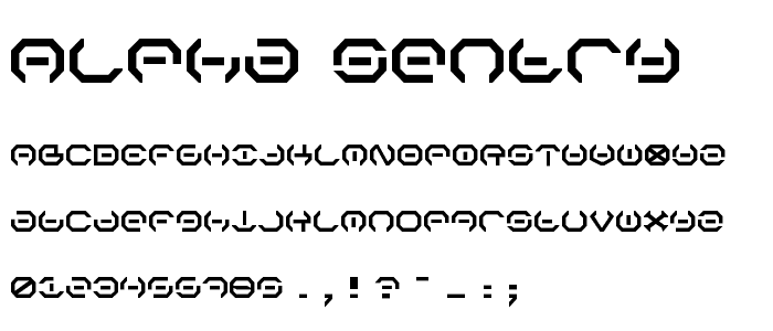 Alpha Sentry font