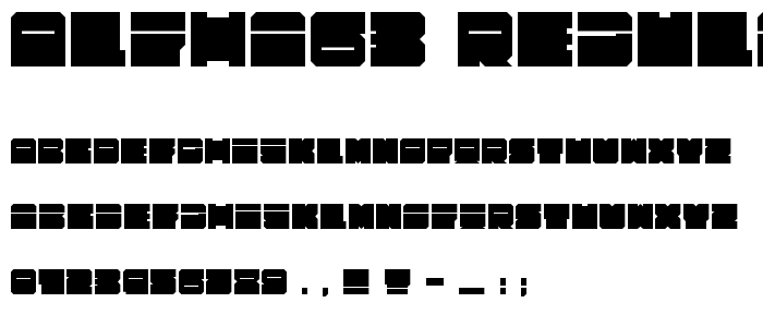 Alpha63 Regular font