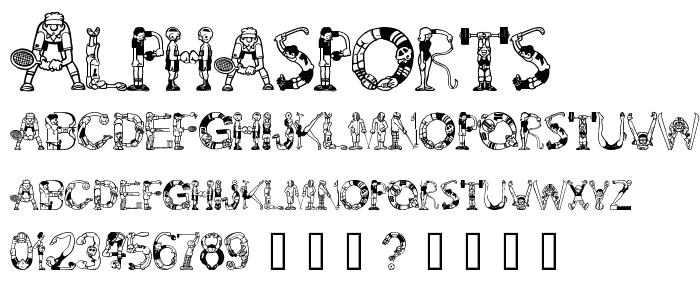 AlphaSports font