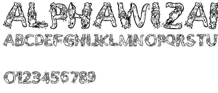 AlphaWizard font