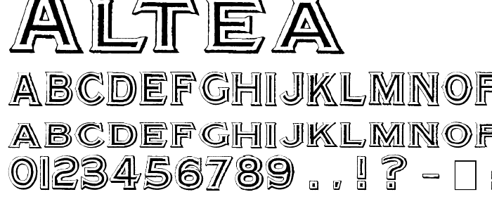 Altea font