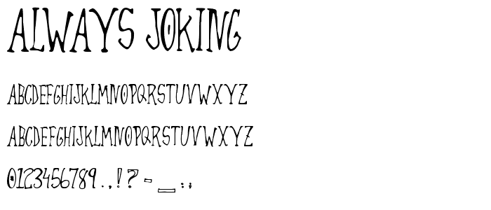 Always Joking font